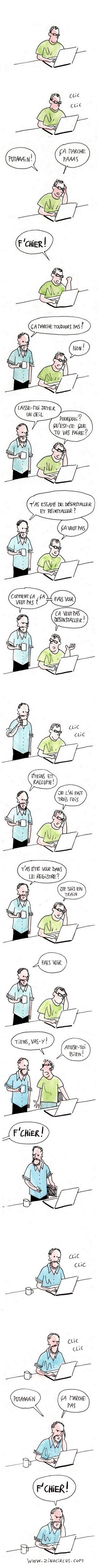 Normalement, une bande dessinée à  prétentions humoristiques devrait s'afficher à cet endroit.